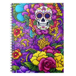 Suiker Schedel Kunst - Día de los Muertos Delight Notitieboek