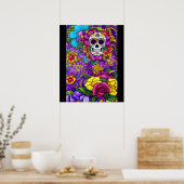 Suiker Schedel Kunst - Día de los Muertos Delight Poster (Keuken)