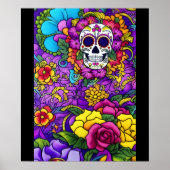 Suiker Schedel Kunst - Día de los Muertos Delight Poster (Voorkant)