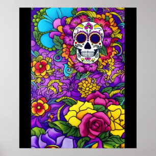 Suiker Schedel Kunst - Día de los Muertos Delight Poster