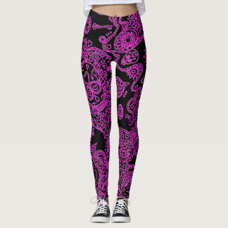 Suiker schedel leggings