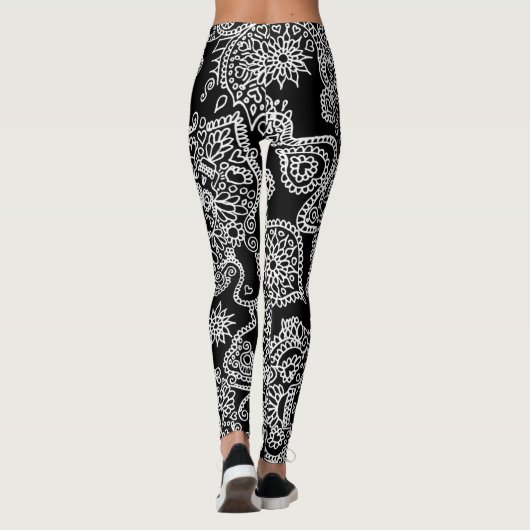 Suiker schedel leggings (Achterkant)