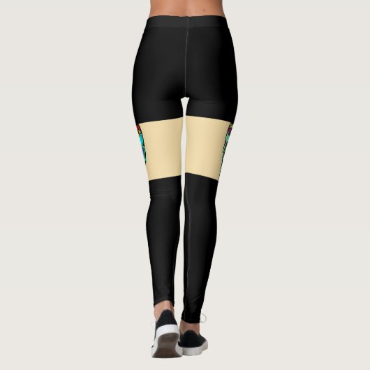 Suiker schedel leggings (Achterkant)