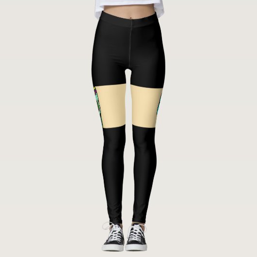 Suiker schedel leggings (Voorkant)