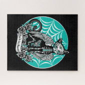 Suiker schedel legpuzzel (Horizontaal)