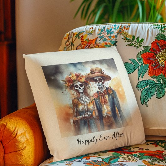 Suiker Schedel Liefjes, op maat Kussen