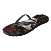 Suiker Schedel meisje - paar teenslippers (Schuin)