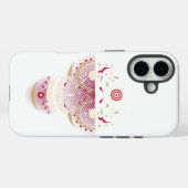 Suiker Schedel met Retro Bril iPhone Hoesje | Día (Achterkant (horizontaal))