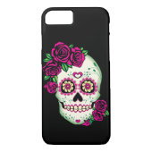Suiker schedel met Rozen Case-Mate iPhone Case (Achterkant)