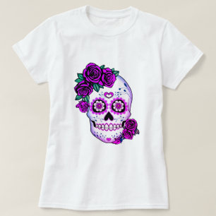 Suiker schedel met Rozen T-shirt
