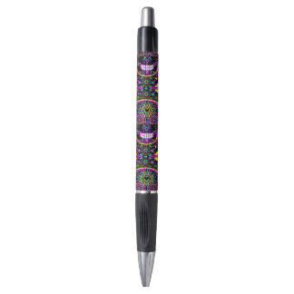 Suiker schedel Neon Roze Pen