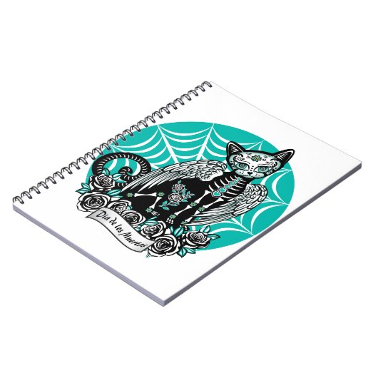 Suiker schedel notitieboek (Linkerzijde)