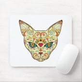 Suiker schedel - ontwerp van het Tattoo Muismat (Met muis)