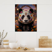 Suiker Schedel Panda Poster (Keuken)