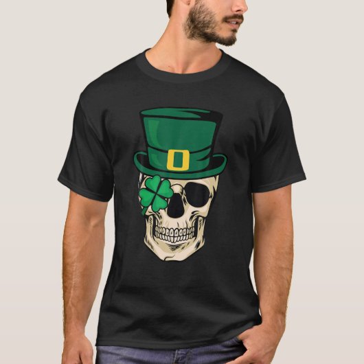 Suiker schedel Patricks Day of Dead T-shirt (Voorkant)
