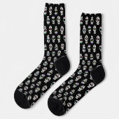 Suiker schedel Patroon Halloween Socks Sokken (Links)