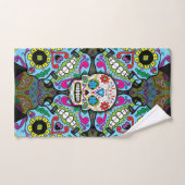 Suiker Schedel Patroon Handdoek (Handdoek)