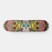 Suiker Schedel Patroon Persoonlijk Skateboard (Horizontaal)