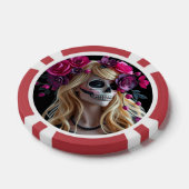 Suiker-schedel pokerfiches poker chips (Enkel)