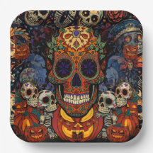 Suiker Schedel Pompoen Feest, Calavera