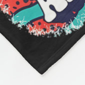 Suiker Schedel Psychedelische Zon Retro Surf Oceaa Fleece Deken (Hoek)
