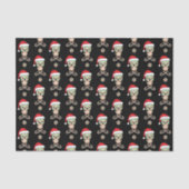 suiker schedel santa patroon aanpasbaar tissuepapier (Voorkant)