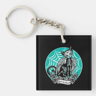 Suiker schedel sleutelhanger