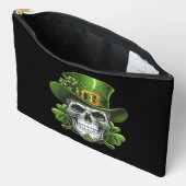 Suiker Schedel St. Patrick's Dag Klavertje Etui (Open)