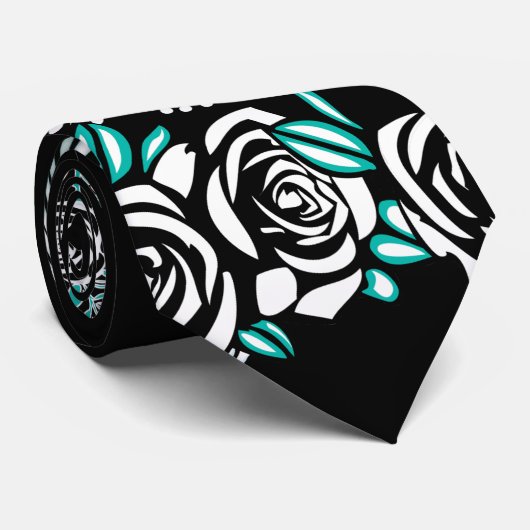 Suiker schedel stropdas (Opgerold)