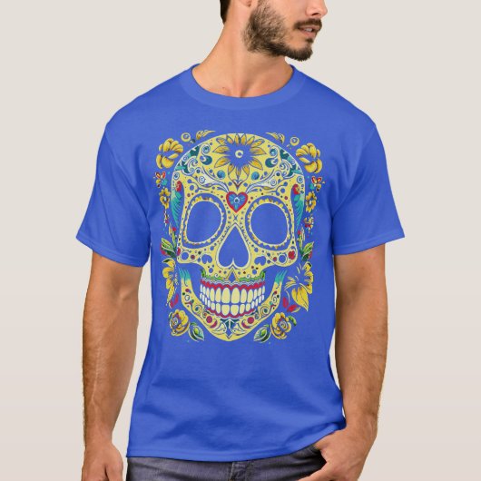 Suiker schedel t-shirt (Voorkant)