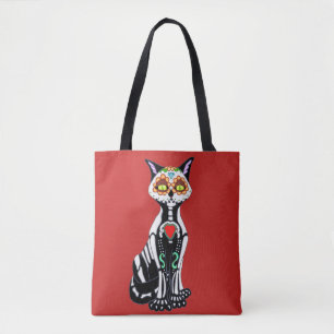 Suiker schedel tote bag