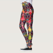 Suiker schedel Verkleurde giegrootjes Leggings (Links)