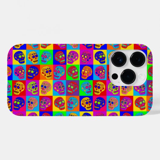 Suiker Schedel Vierkanten Case-Mate iPhone Case (Achterkant (horizontaal))