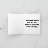 Suiker schedel wenskaart kaart (Binnen)