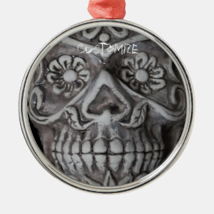 Suiker schedeldag van de dode Thunder_Cove Metalen Ornament