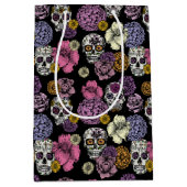Suiker Schedels & Bloemen Medium Cadeauzakje (Voorkant)