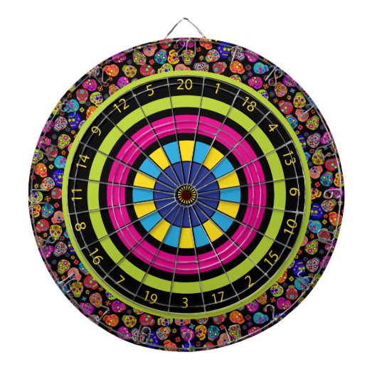Suiker Schedels Dartbord (Voorkant)