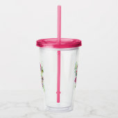 Suiker Schedels en Rozen Acryl Drinkbeker (Rechts)