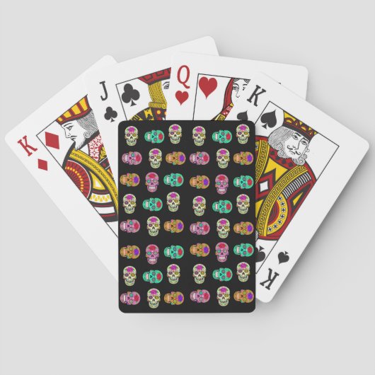 Suiker Schedels Pokerkaarten (Achterkant)