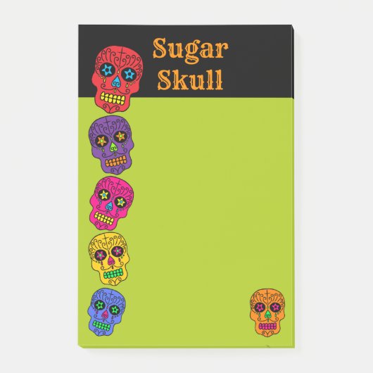 Suiker Schedels Post-it® Notes (Voorkant)