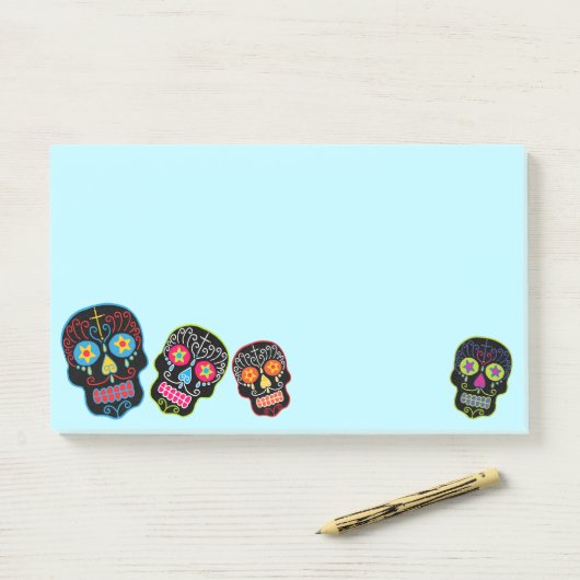 Suiker Schedels Post-it® Notes (Op bureau)