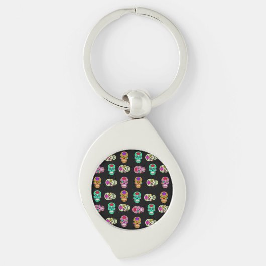 Suiker Schedels Sleutelhanger (Voorkant)
