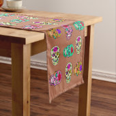 Suiker Schedels Tafel Runner Korte Tafelloper (Voorbeeld)