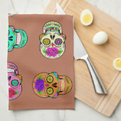 Suiker Schedels  Theedoek (Quarter Fold)