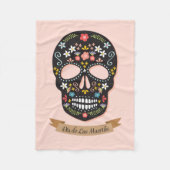 Suiker schedelventilator fleece deken (Voorkant)