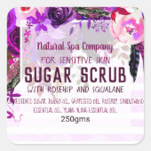 Suiker scrub label (Voorkant)