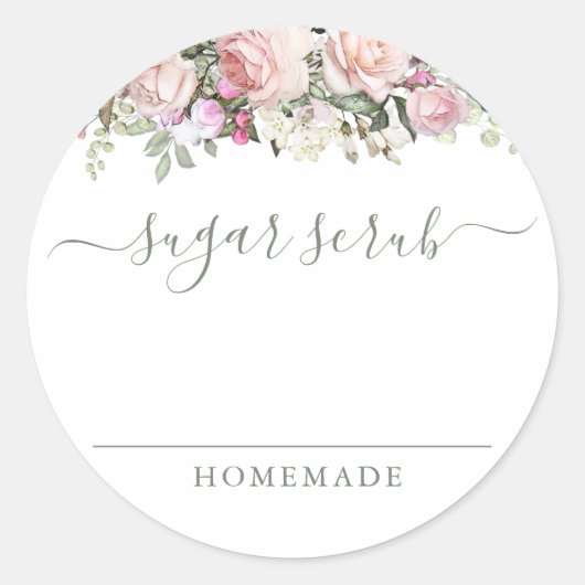 Suiker scrub label (Voorkant)