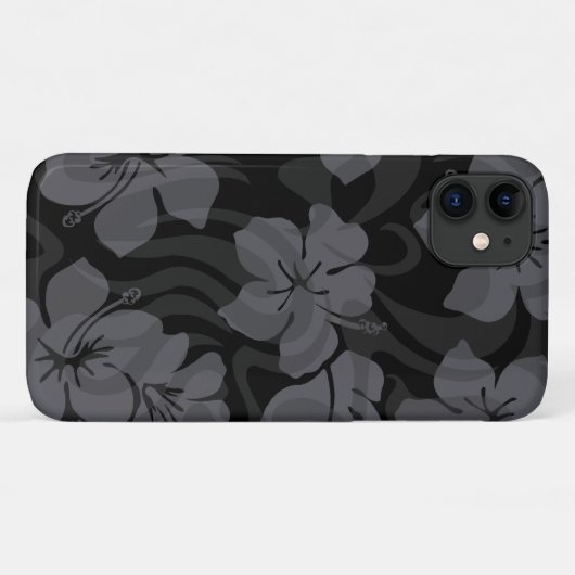 Suiker Shack Hawaiian Hibiscus Black Case-Mate iPhone Case (Achterkant (horizontaal))