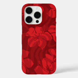 Suiker Shack Hawaiian Hibiscus Red iPhone 16 Pro Hoesje