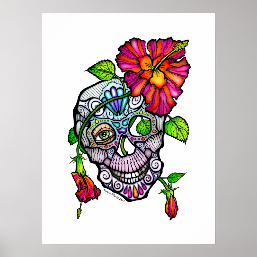 SUIKER SKELET & BLOEM 18"X24" POSTER (Voorkant)